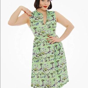 Retro style Dinosaur dress